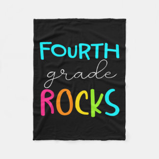 Grade Rocks Team 4e klas leraar Fleece Deken