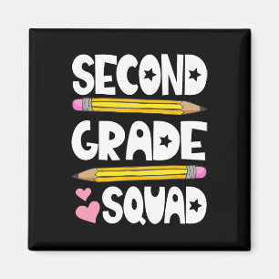 Grade Squad Team Terug naar School Leraar Student Magneet