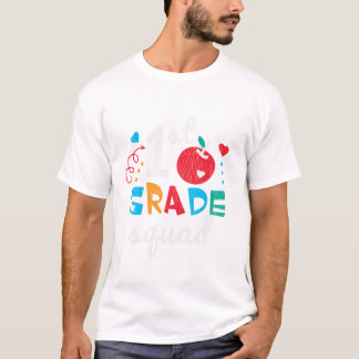 Grade Squade Team Crew Student Terug naar School O T-shirt