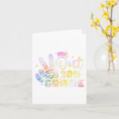 Grade Tie Dye Afstuderen Laatste dag van de school Kaart (Gele Bloem)