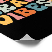 Grade Vibes - 3e klas team retro 1e dag van school Poster (Hoek)