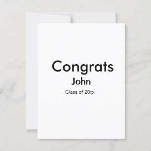 graden jongen voeg naam felicitaties datum jaar te briefkaart
