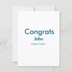 graden jongen voeg naam felicitaties datum jaar te briefkaart
