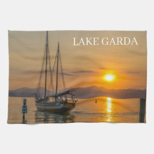 Gradenmeer met zonnebrandcrème theedoek