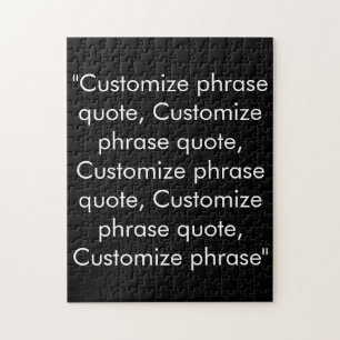 Gradenquote elegant zwart wit aanpassen legpuzzel