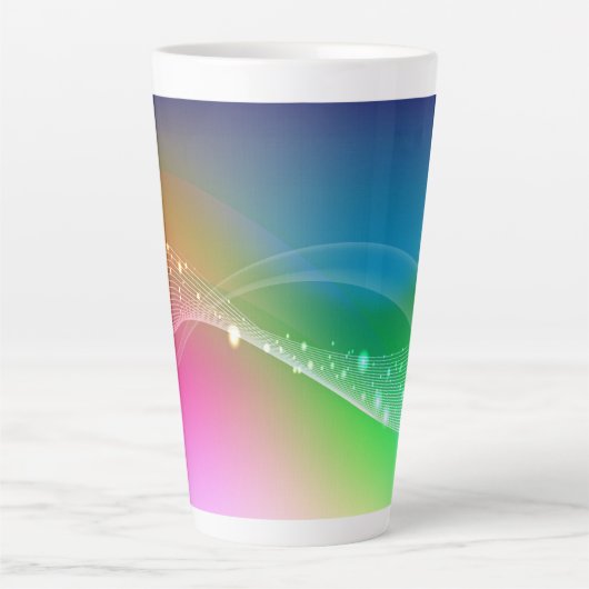 Gradiënt Abstract Latte Mok (Voorkant)