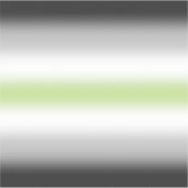 Gradient Agender Pride Flag met aangepaste naam Sticker (Voorkant)