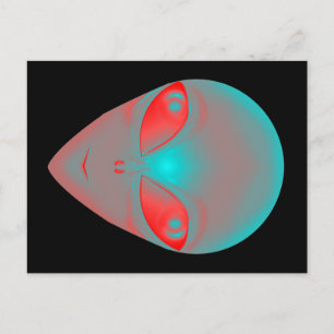 GRADIENT ALIEN BRIEFKAART