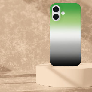 Gradient Aromantic Flag – Kleurrijke Aromantische iPhone 16 Hoesje