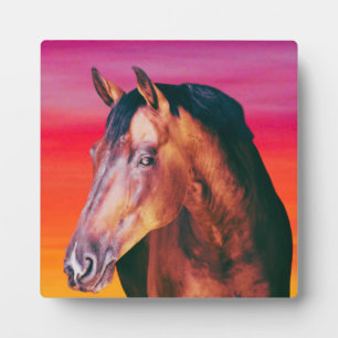 Gradiënt Bay Horse Fotoplaat