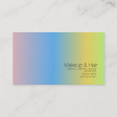 Gradiënt Beauty Makeup Artistry Rainbow Visitekaartje (Achterkant)