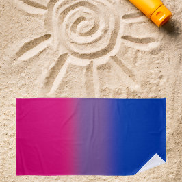 Gradient Bisexual Pride Flag – Kleurrijke Big Flag Strandlaken