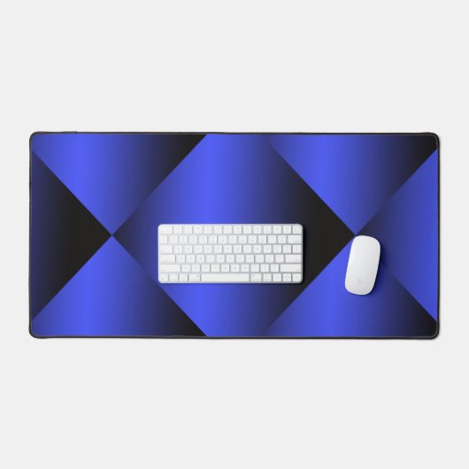 Gradient Black en Bright Blue Design Bureaumat (Keyboard & Muis)