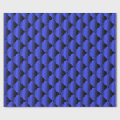 Gradient Black en Bright Blue Design Cadeaupapier (Vlak)