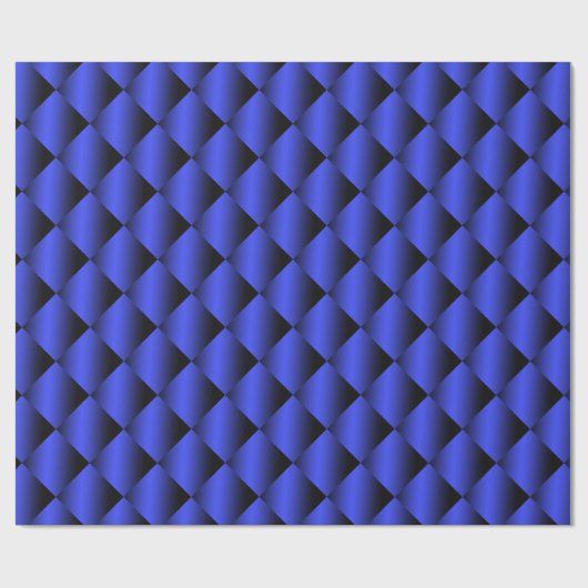 Gradient Black en Bright Blue Design Cadeaupapier (Vlak)