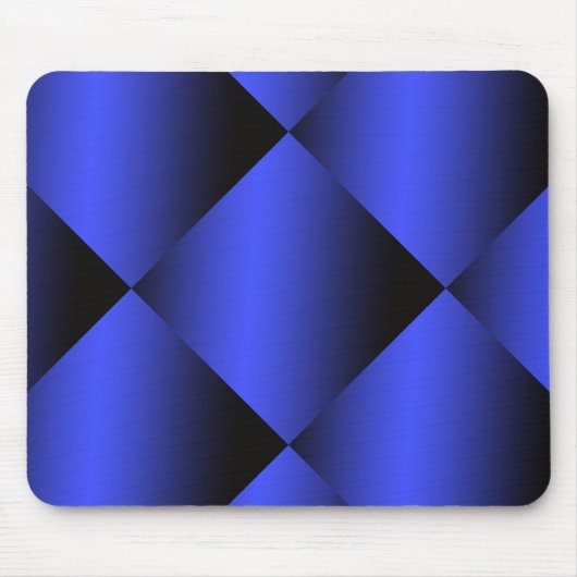 Gradient Black en Bright Blue Design Muismat (Voorkant)