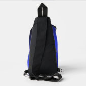 Gradient Black en Bright Blue Sling Bag (Achterkant)