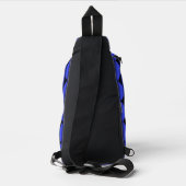 Gradient Black en Bright Blue Sling Bag (Achterkant)