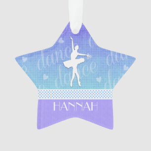 Gradiënt blauw - Ballerina Passionate Dancer Ornament