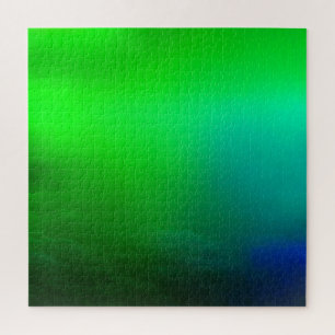 Gradiënt Blauw en Groen Uitdagend Legpuzzel