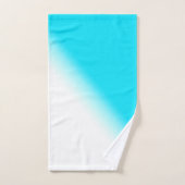Gradient bleu au néon moderne simple d'abrégé sur (Serviette à main)