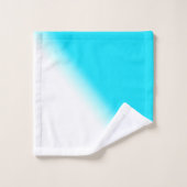 Gradient bleu au néon moderne simple d'abrégé sur (Gant de toilette)