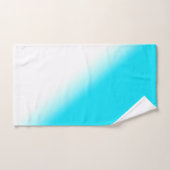Gradient bleu au néon moderne simple d'abrégé sur (Serviette à main)