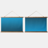 Gradient Blue - deep to light | Mood Background | Hangend Wandkleed (Dubbel)