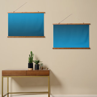 Gradient Blue - deep to light | Mood Background | Hangend Wandkleed