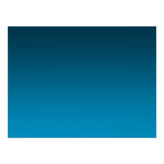 Gradient Blue - light to deep | Mood Background | Perfect Poster