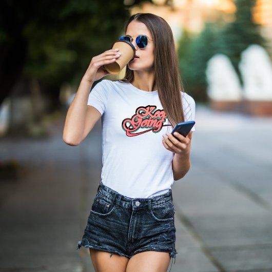 Gradient Bold Keep Going T-shirt