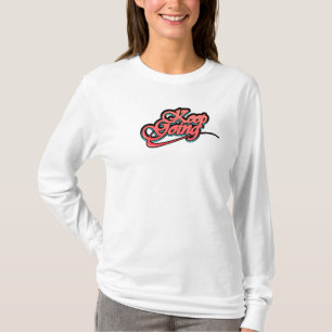 Gradient Bold Keep Going T-shirt met lange mouwen