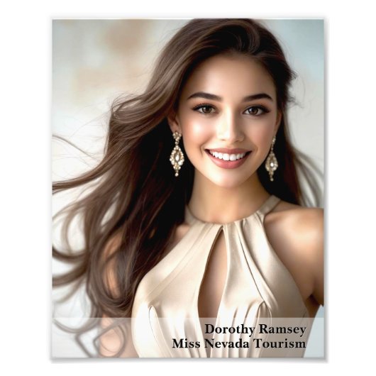 Gradient Border 8x10 Photogenic Pageant Print Foto Afdruk (Voorkant)
