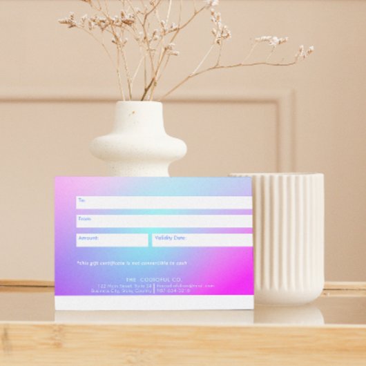 Gradiënt cadeaubon