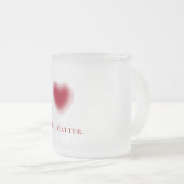Gradient Coeur de verre givrée Mug (Devant droit)