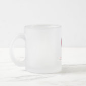 Gradient Coeur de verre givrée Mug (Gauche)