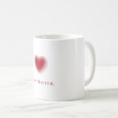 Gradient Coeur Mug (Devant droit)