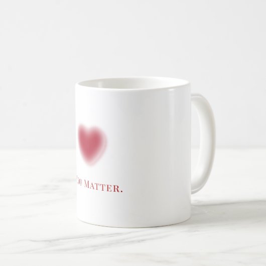 Gradient Coeur Mug (Devant droit)