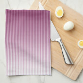 Gradiënt Cool Stijlvol Rood Stripe Patroon Theedoek (Quarter Fold)