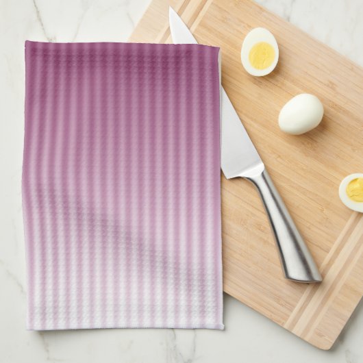 Gradiënt Cool Stijlvol Rood Stripe Patroon Theedoek (Quarter Fold)