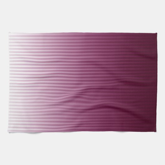 Gradiënt Cool Stijlvol Rood Stripe Patroon Theedoek (Horizontaal)