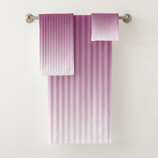 Gradiënt Cool Stijlvol Trendy Modern Stripe Patroo Bad Handdoek (Insitu)