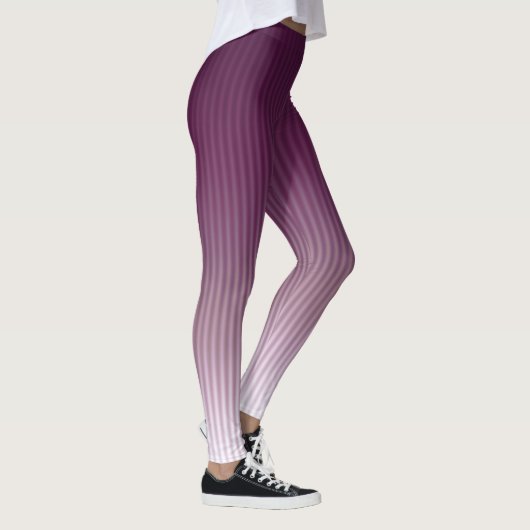Gradiënt Cool Stylish Trendy Stripe Pattern Leggings (Rechts)
