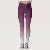 Gradiënt Cool Stylish Trendy Stripe Pattern Leggings (Voorkant)
