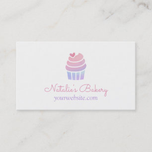 Gradiënt Cupcake Bakkerij Visitekaartjes