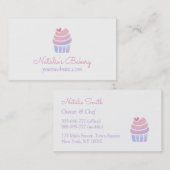 Gradiënt Cupcake Bakkerijproducten Visitekaartjes (Voorkant / Achterkant)
