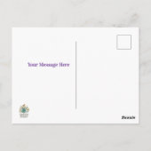 Gradient Deep Purple Birthday Invitation Briefkaart (Achterkant)