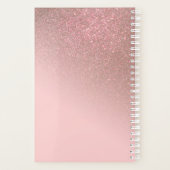 Gradient diagonal Rose Gold Blush Pink ombre (Dos)