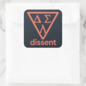 Gradient Dissent DSL-Sticker Vierkante Sticker (Tas)