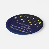 Gradiënt donker blauw Twinkle Bord kleine ster (Gekanteld)